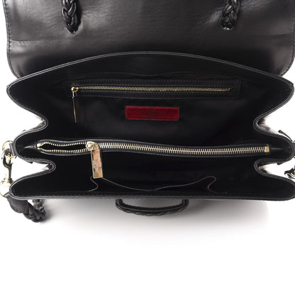 Valentino Garavani Calfskin Histoire Flap Black 5 of 10