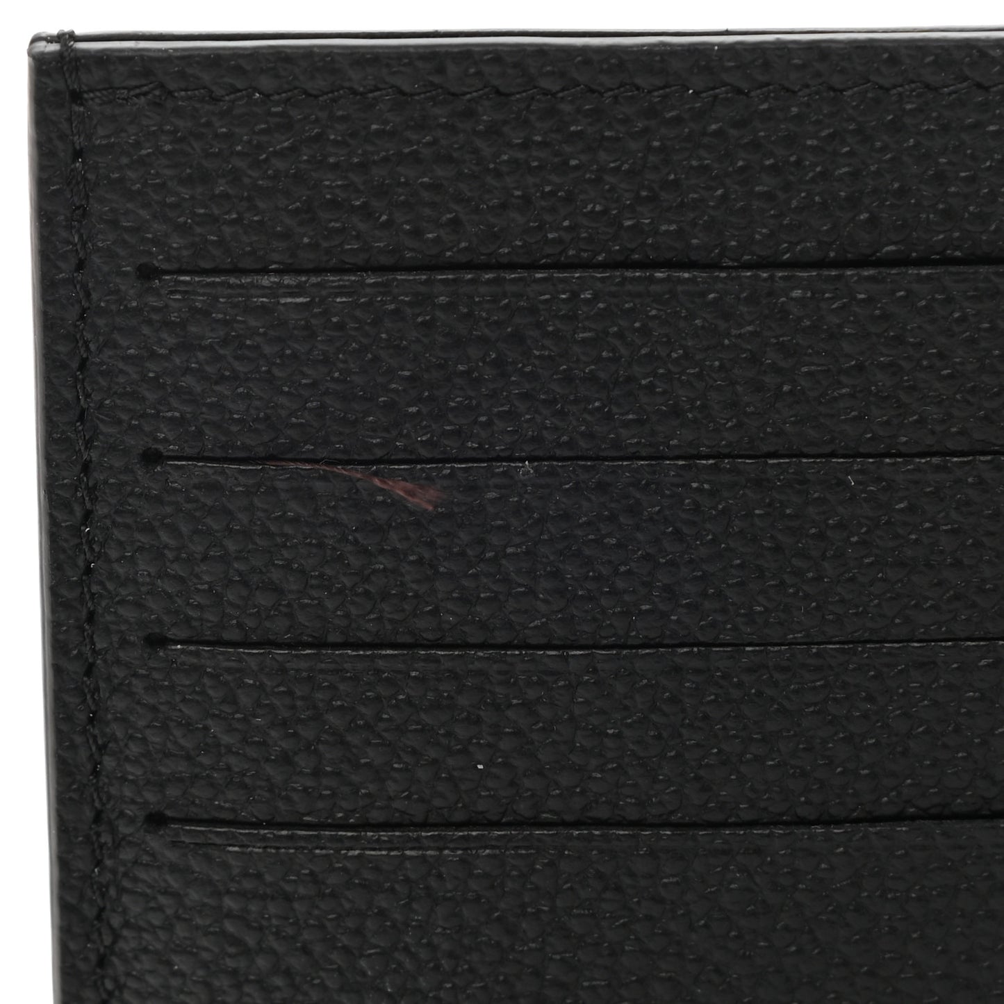 Calfskin Felicie Chain Wallet Card Holder Insert Black