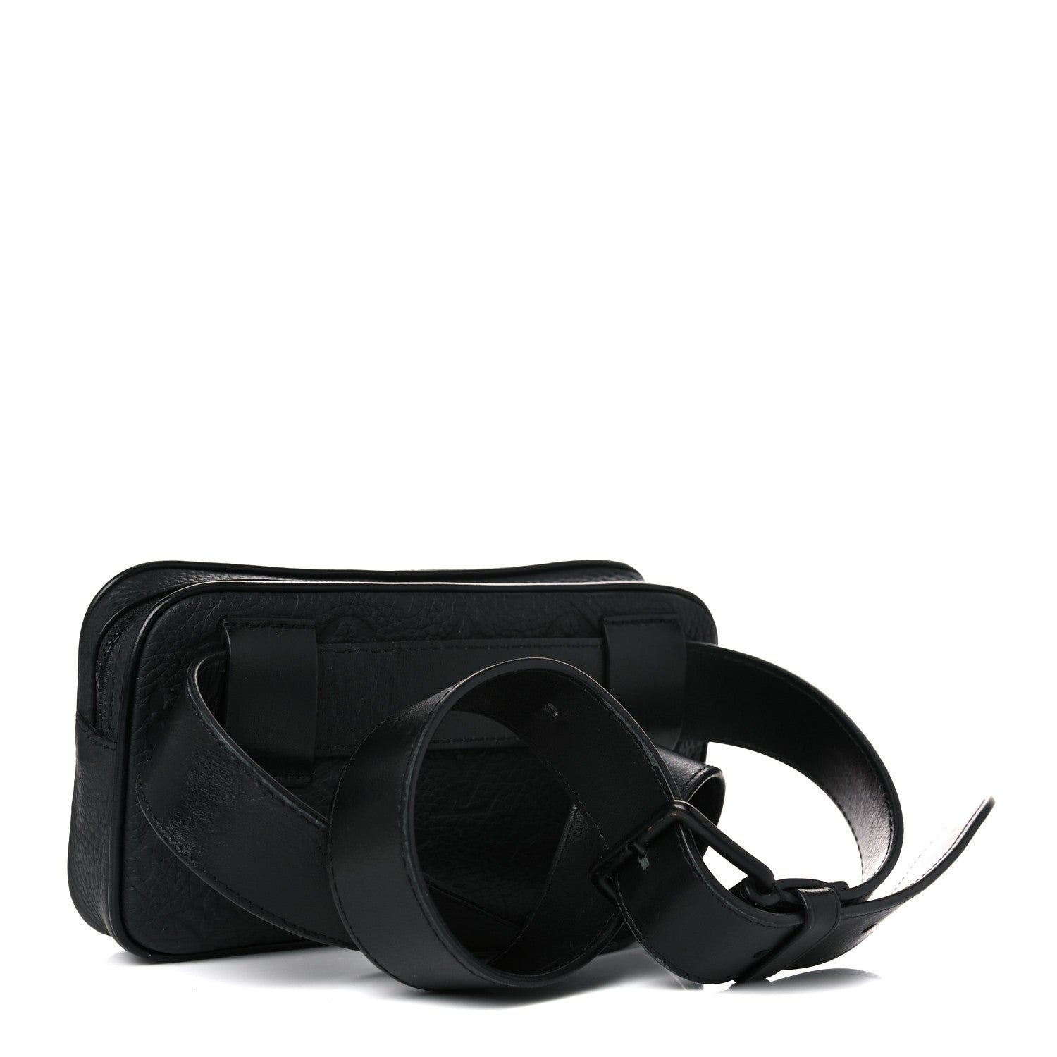 Louis Vuitton Taurillon Monogram Uniformes Solar Ray Soft Pochette Volga Belt Bag Black 3 of 13