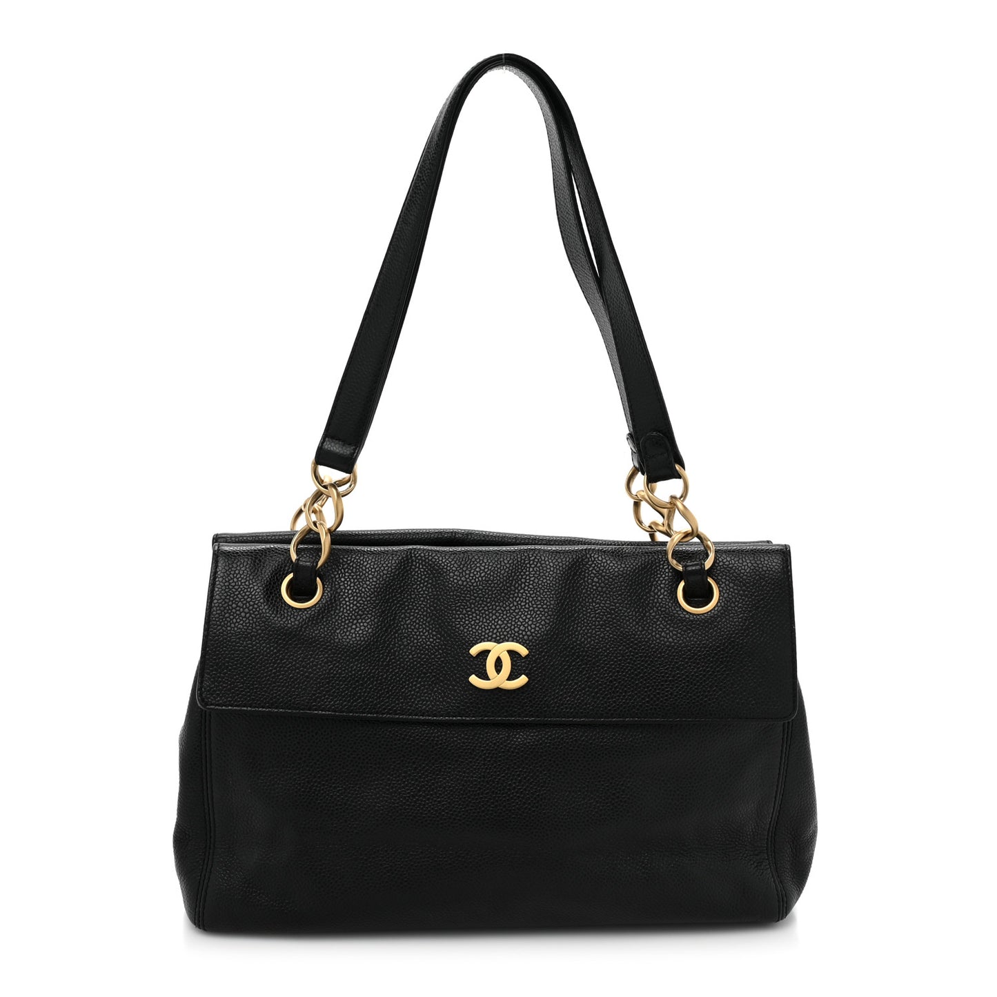 Caviar CC Shoulder Bag Black