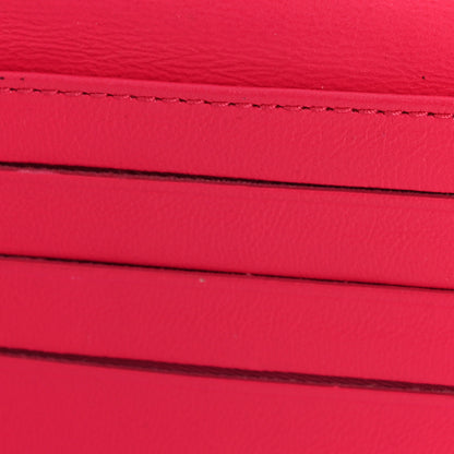 Christian Dior Lambskin Cannage Bi-Color Lady Dior Flap Card Holder Black Pink 8 of 12