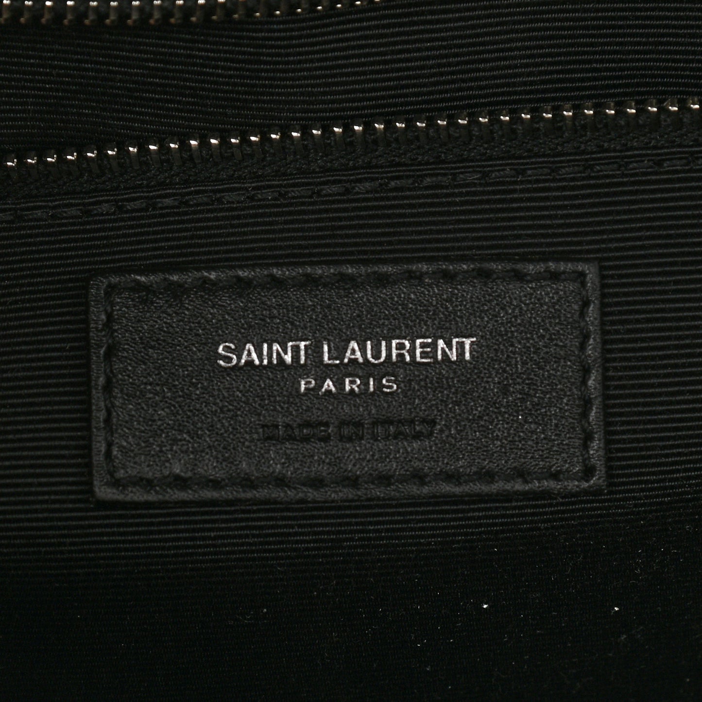 Grain De Poudre Textured Mixed Matelasse Large Triquilt Monogram Satchel Black