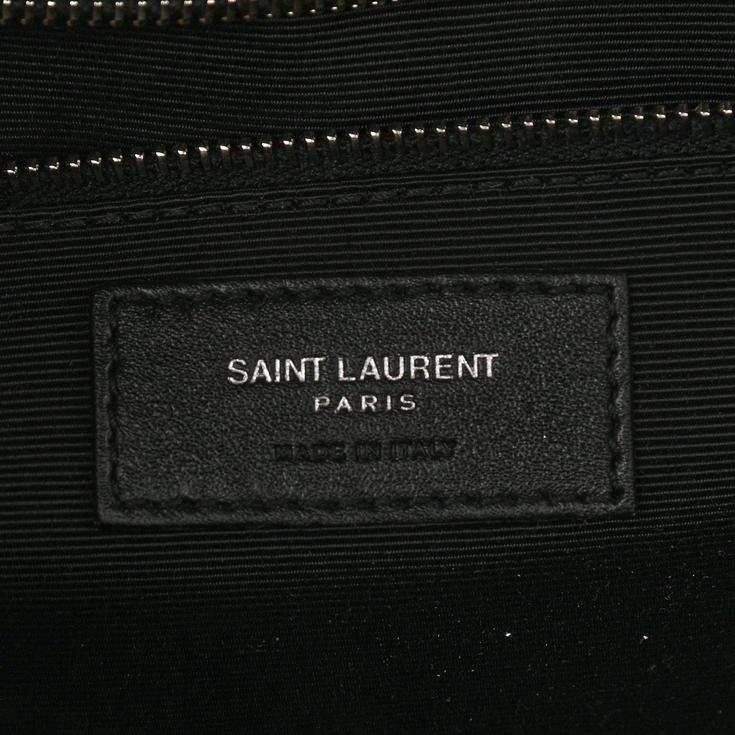 Saint Laurent Grain De Poudre Textured Mixed Matelasse Large Triquilt Monogram Satchel Black 7 of 11