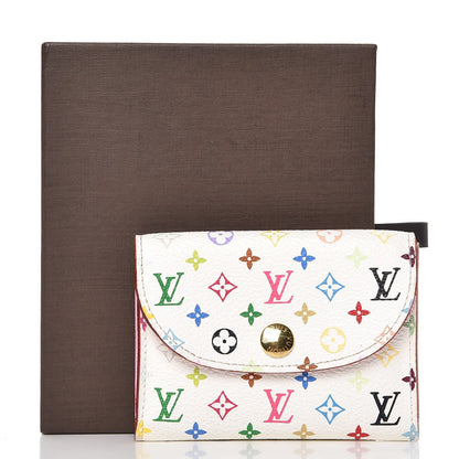 Louis Vuitton Monogram Multicolor Business Card Holder White Litchi 7 of 7