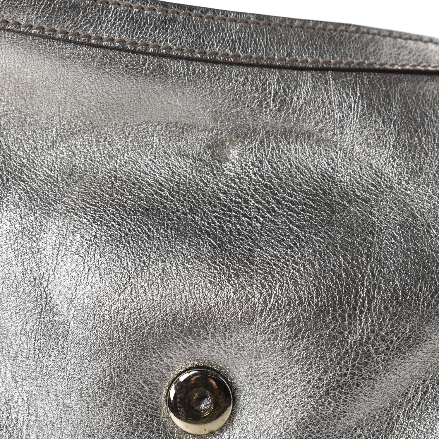 Gucci Metallic Calfskin Medium Britt Tassel Shoulder Bag Platinum 8 of 16
