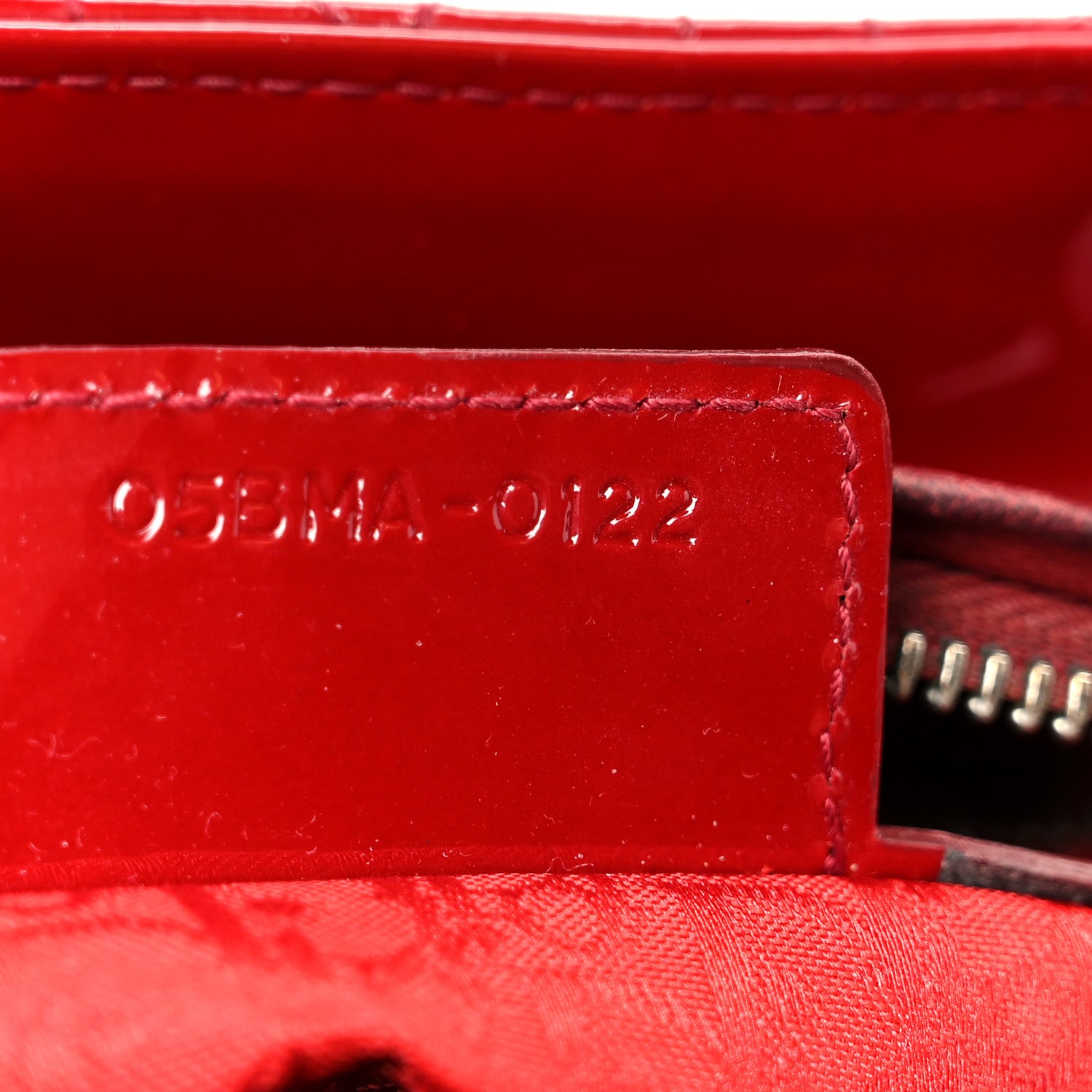 Christian Dior Patent Cannage Medium Lady Dior Red 7 of 10