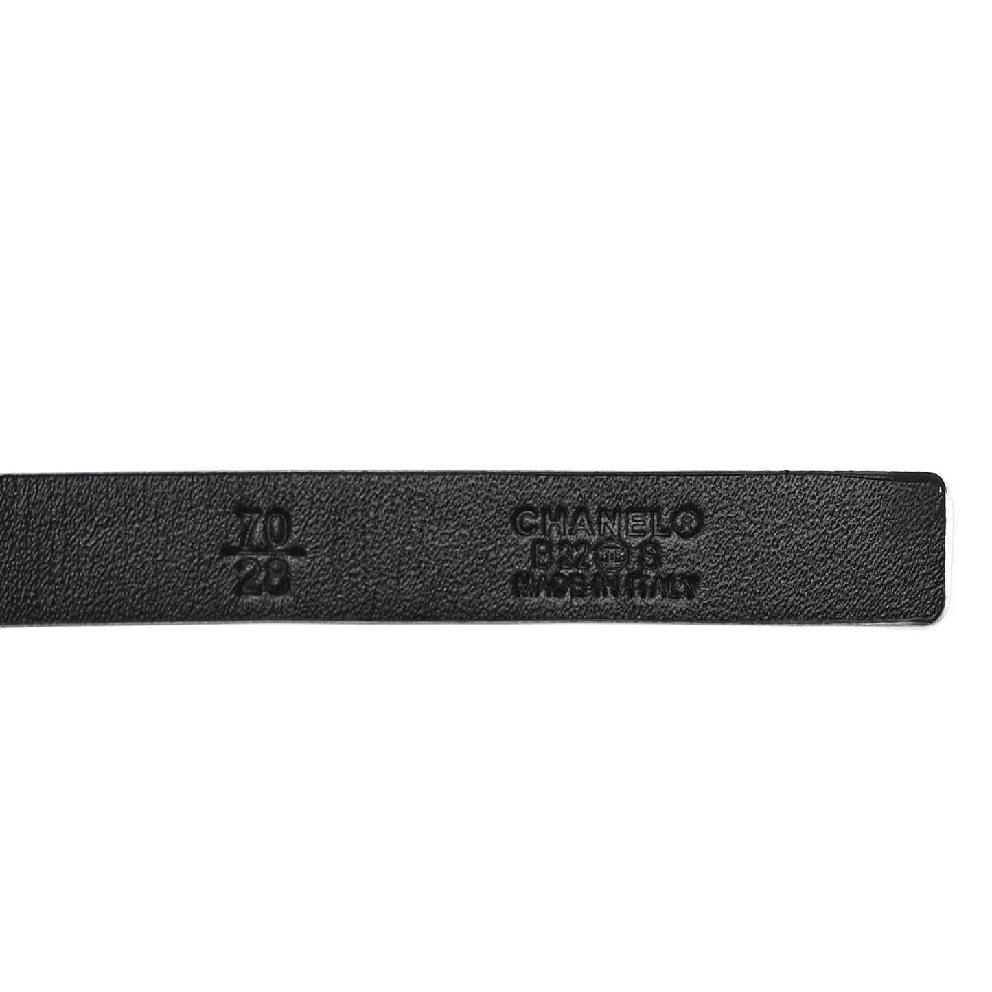 Lambskin CC Chain Belt 70 28 White