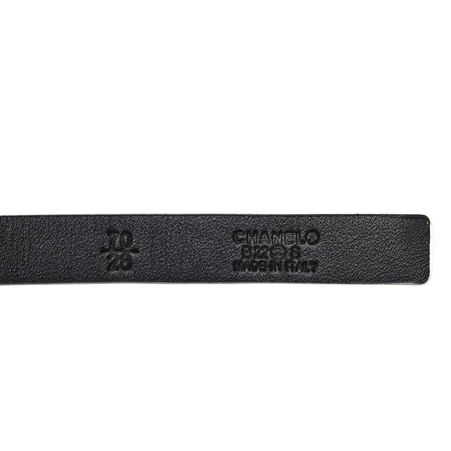 Chanel Lambskin CC Chain Belt 70 28 White 3 of 5