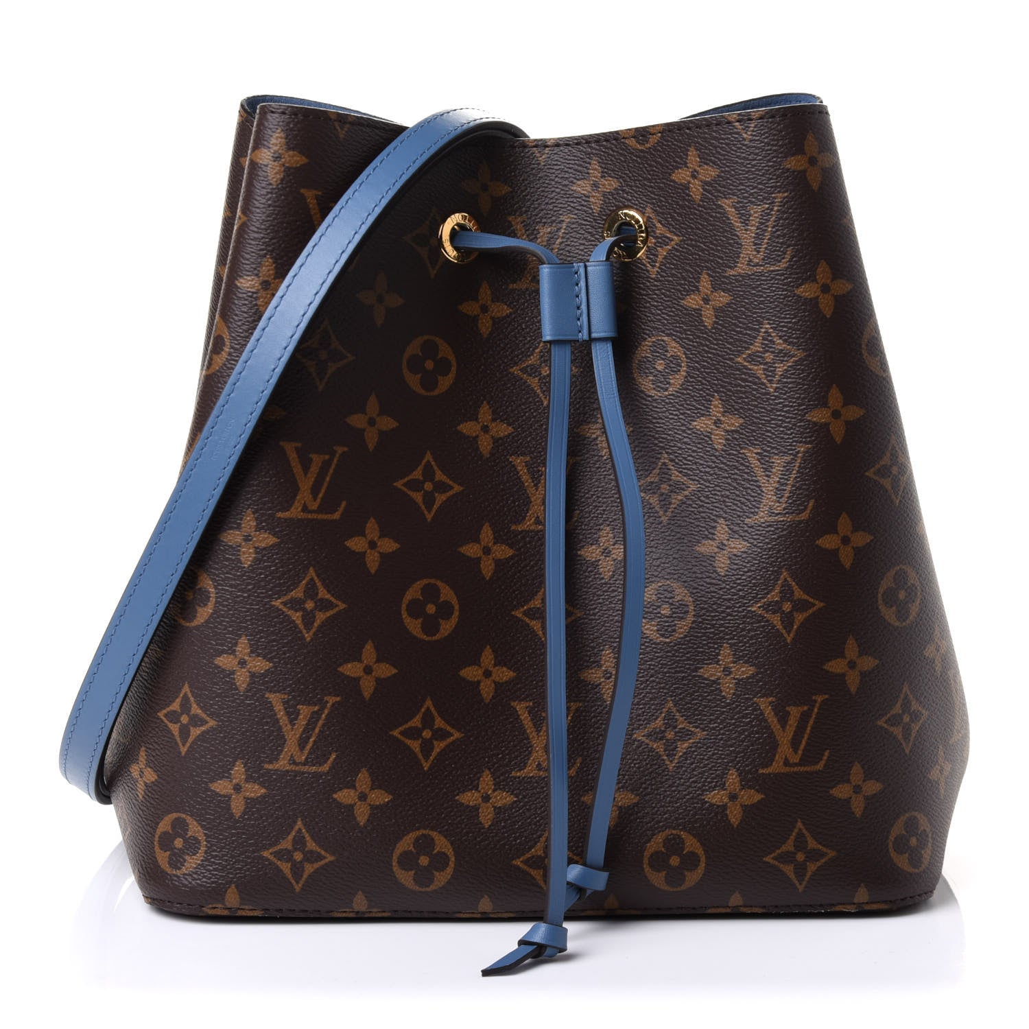 Louis Vuitton Monogram Neonoe MM Blue Jean 1 of 11