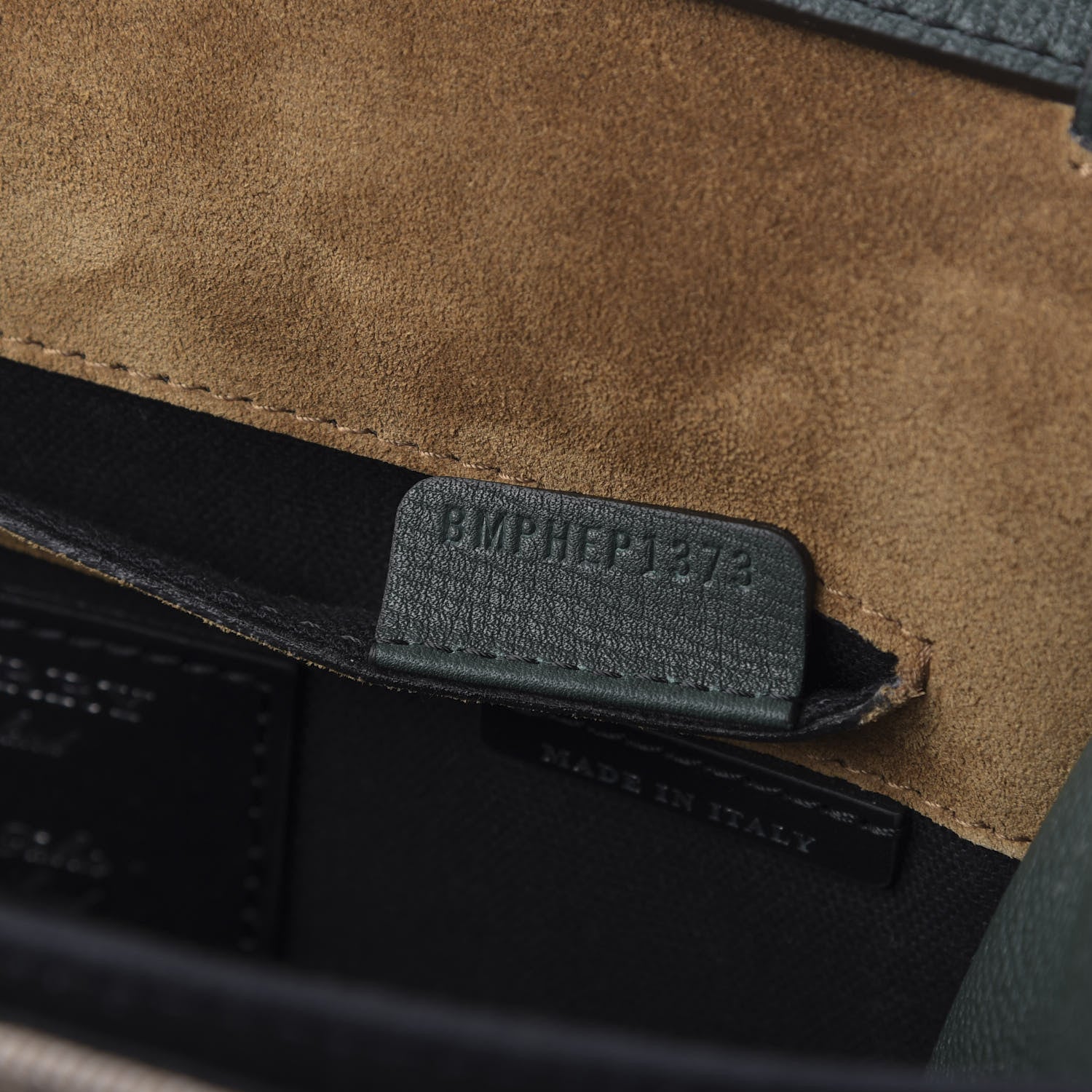 Burberry Grainy Calfskin House Check Small Macken Crossbody Bag Dark Bottle Green 11 of 12