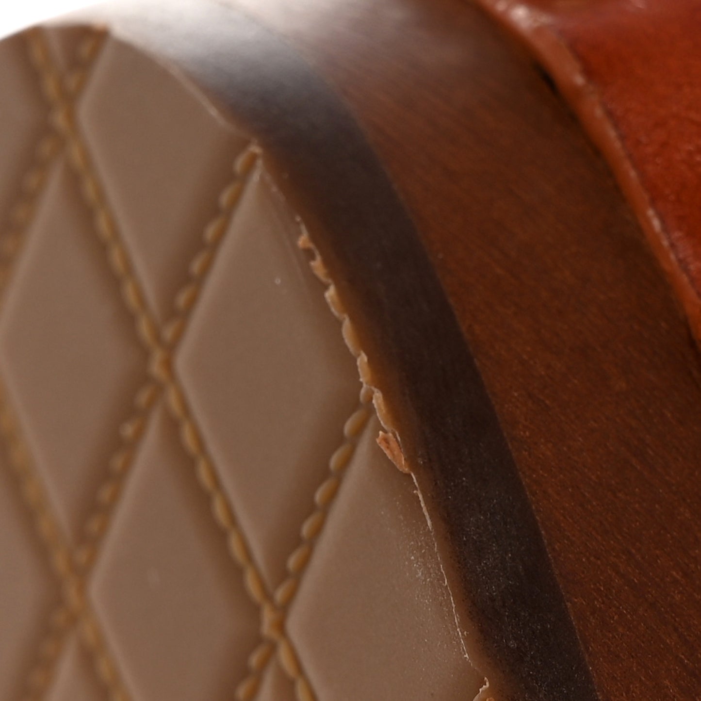 Calfskin Camellia Clogs 41 Brown