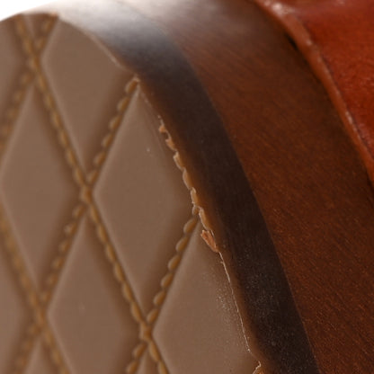 Chanel Calfskin Camellia Clogs 41 Brown 10 of 12