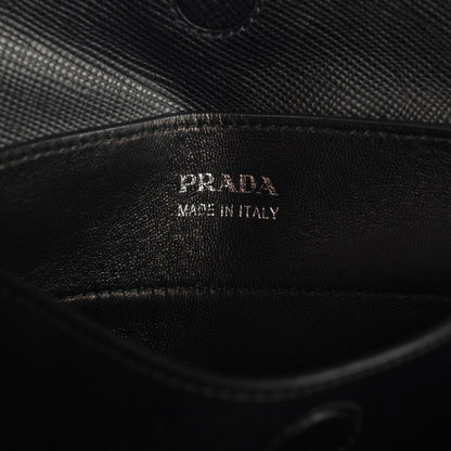 Prada Saffiano Cuir Double Handle Tote Black 6 of 7