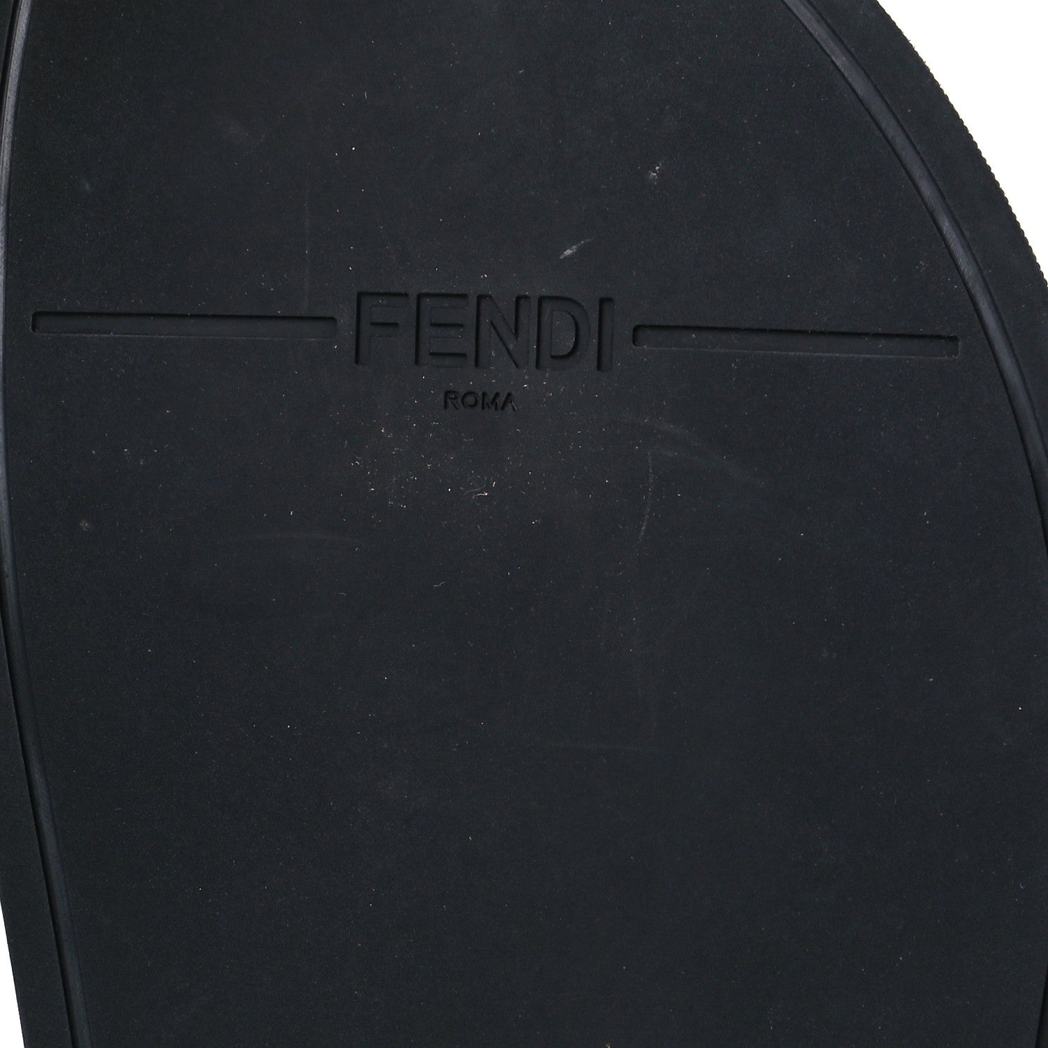 Fendi X FILA Glazed Fabric Calfskin FF 1974 Mania Slide Sandals 35 Mogano Panna Blueberry Caipiroska 6 of 7