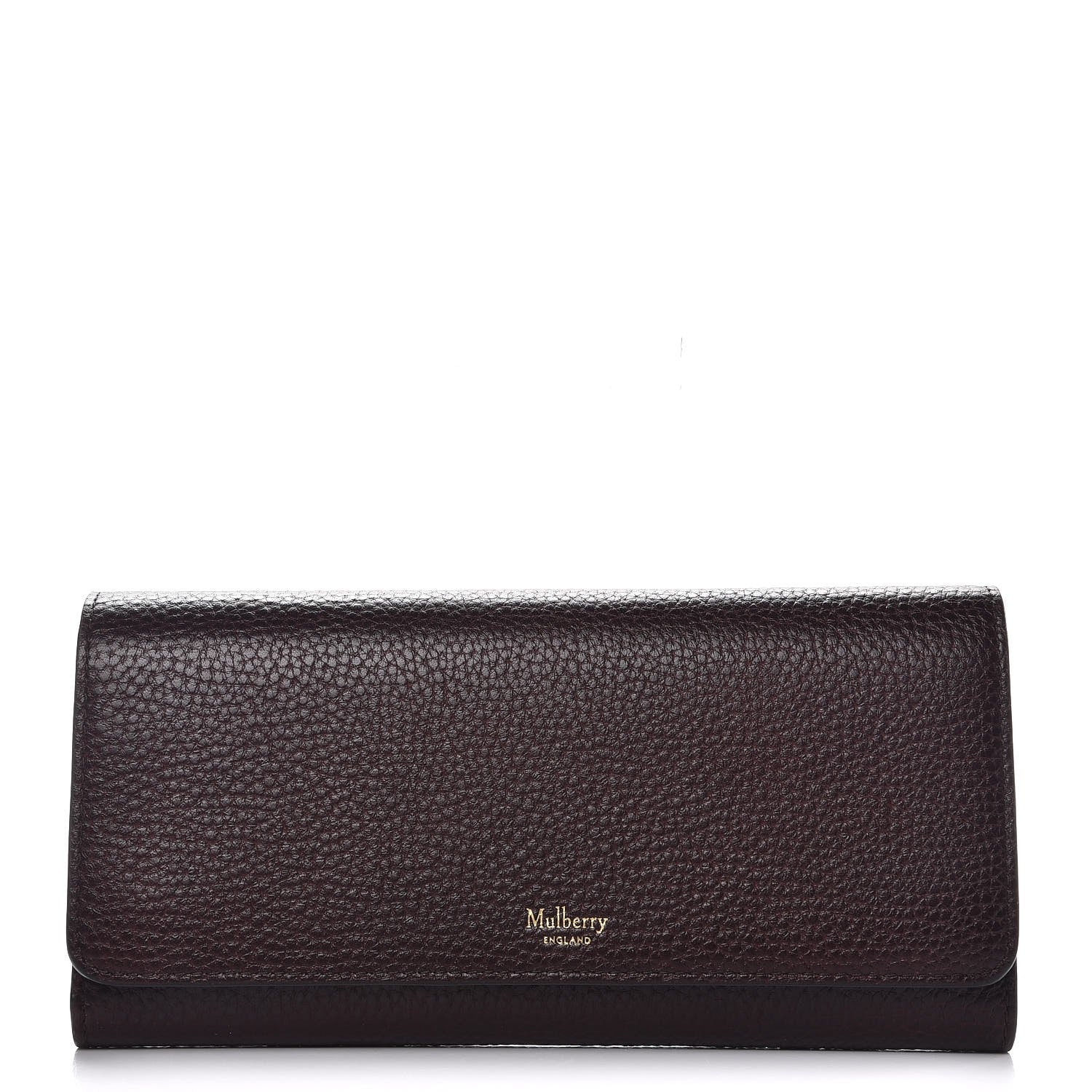 Mulberry Natural Grain Calfskin Continental Wallet Oxblood 1 of 7