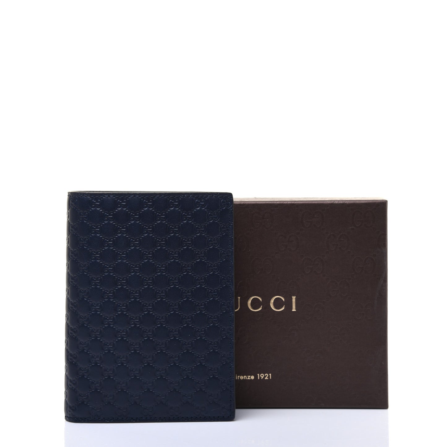 Microguccissima Passport Case Blue