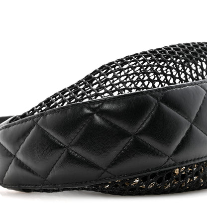Chanel Mesh Shiny Lambskin Chain Hobo Black 10 of 13