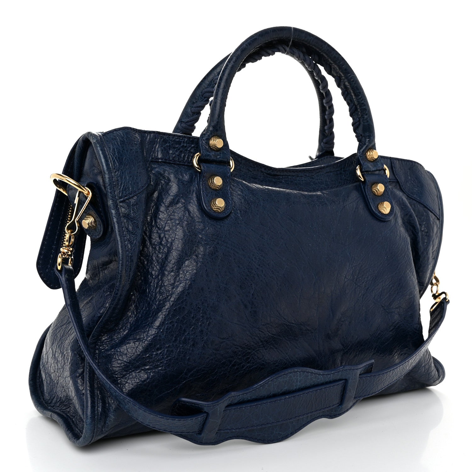 Balenciaga Agneau Giant 12 Gold Hardware City Bleu Mineral 4 of 11