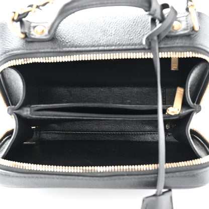 Chanel Caviar Quilted Medium CC Filigree Vanity Case Black 5 of 10