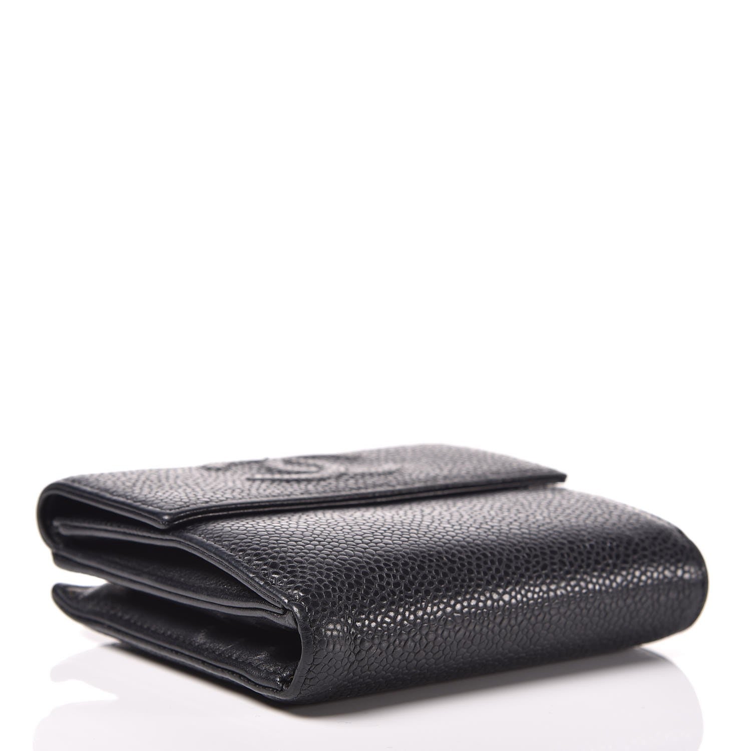 Chanel Caviar Timeless CC Compact Flap Wallet Black 4 of 9