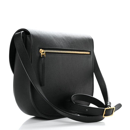Celine Grained Calfskin Medium Trotteur Black 3 of 13