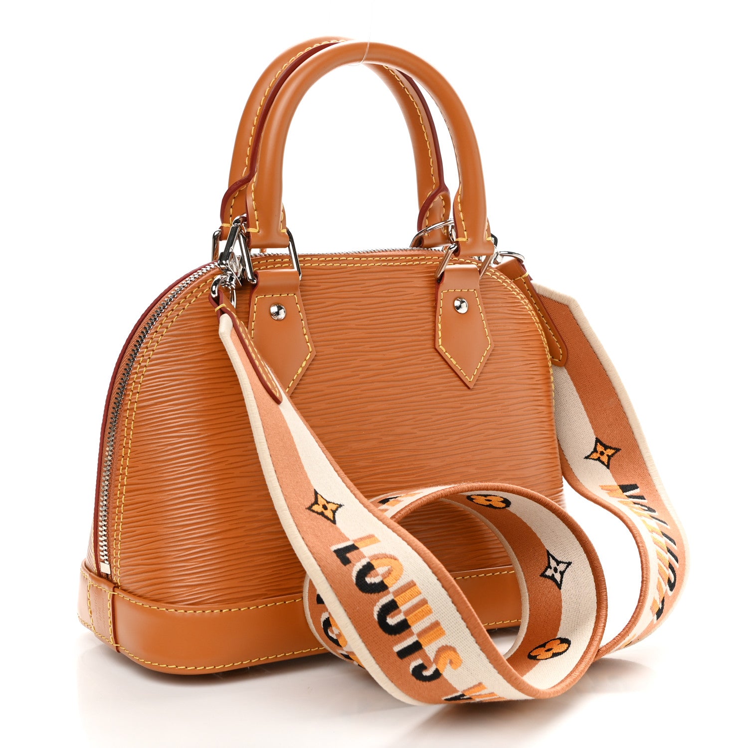 Louis Vuitton Epi Jacquard Alma BB Honey Gold 3 of 10