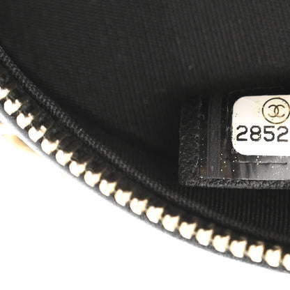 Chanel Lambskin Quilted Chain Around CC Round Clutch With Chain Black 7 of 10