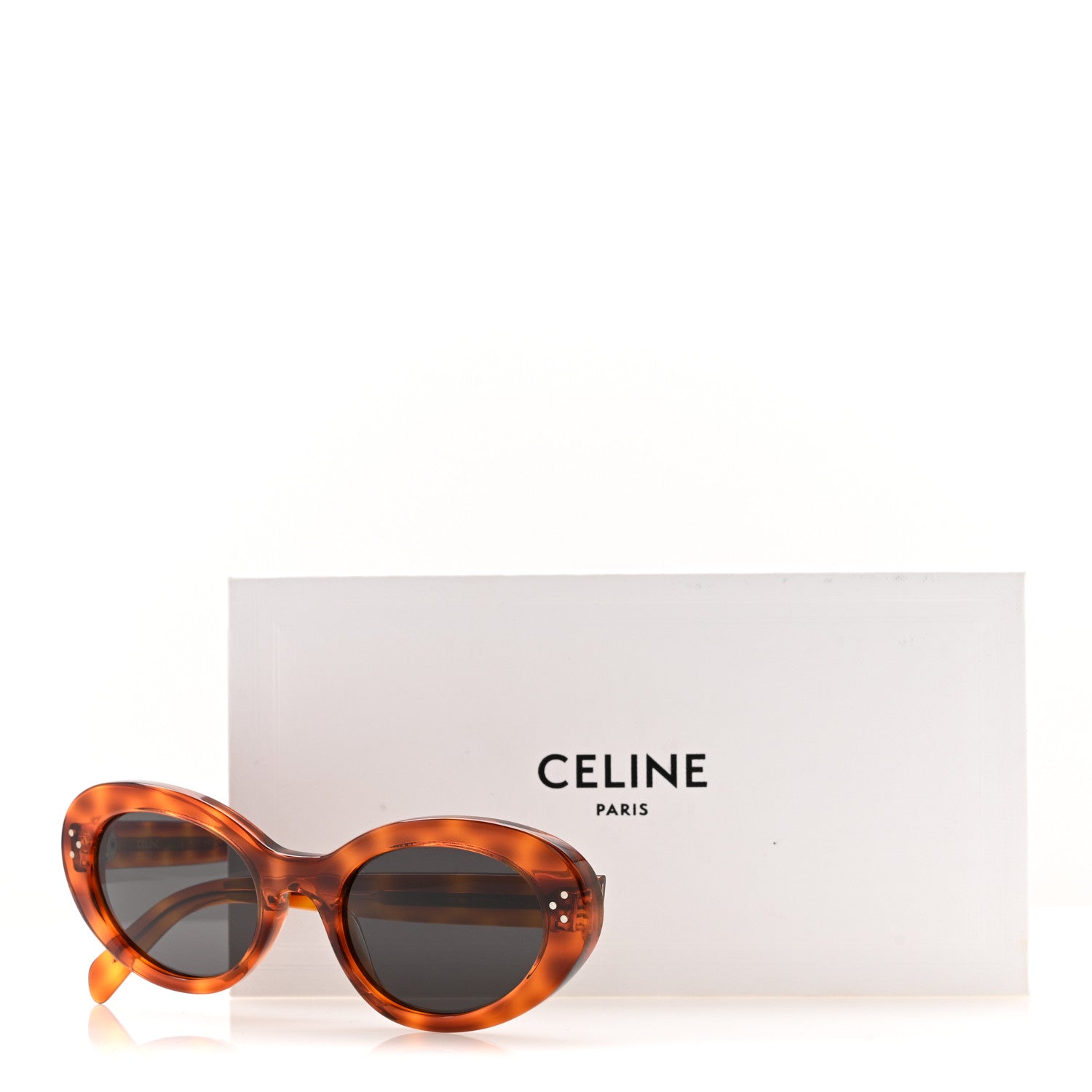 Celine Acetate Cat Eye Sunglasses CL401931 Tortoise 7 of 7