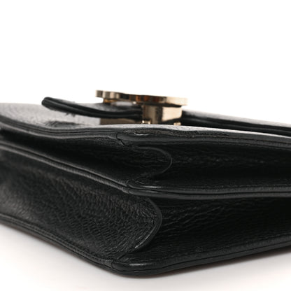 Gucci Dollar Calfskin Small Interlocking G Shoulder Bag Black 9 of 10
