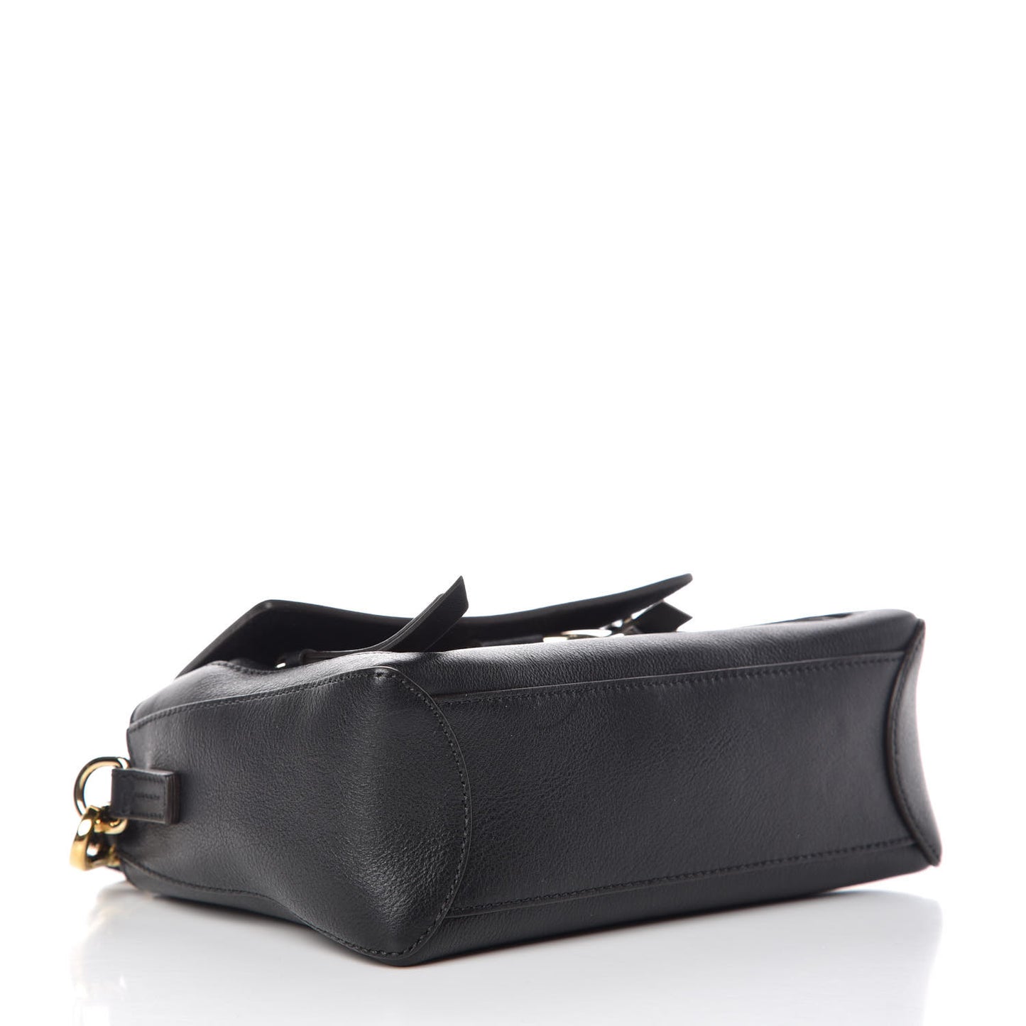 Calfskin Mini Faye Day Shoulder Bag Black