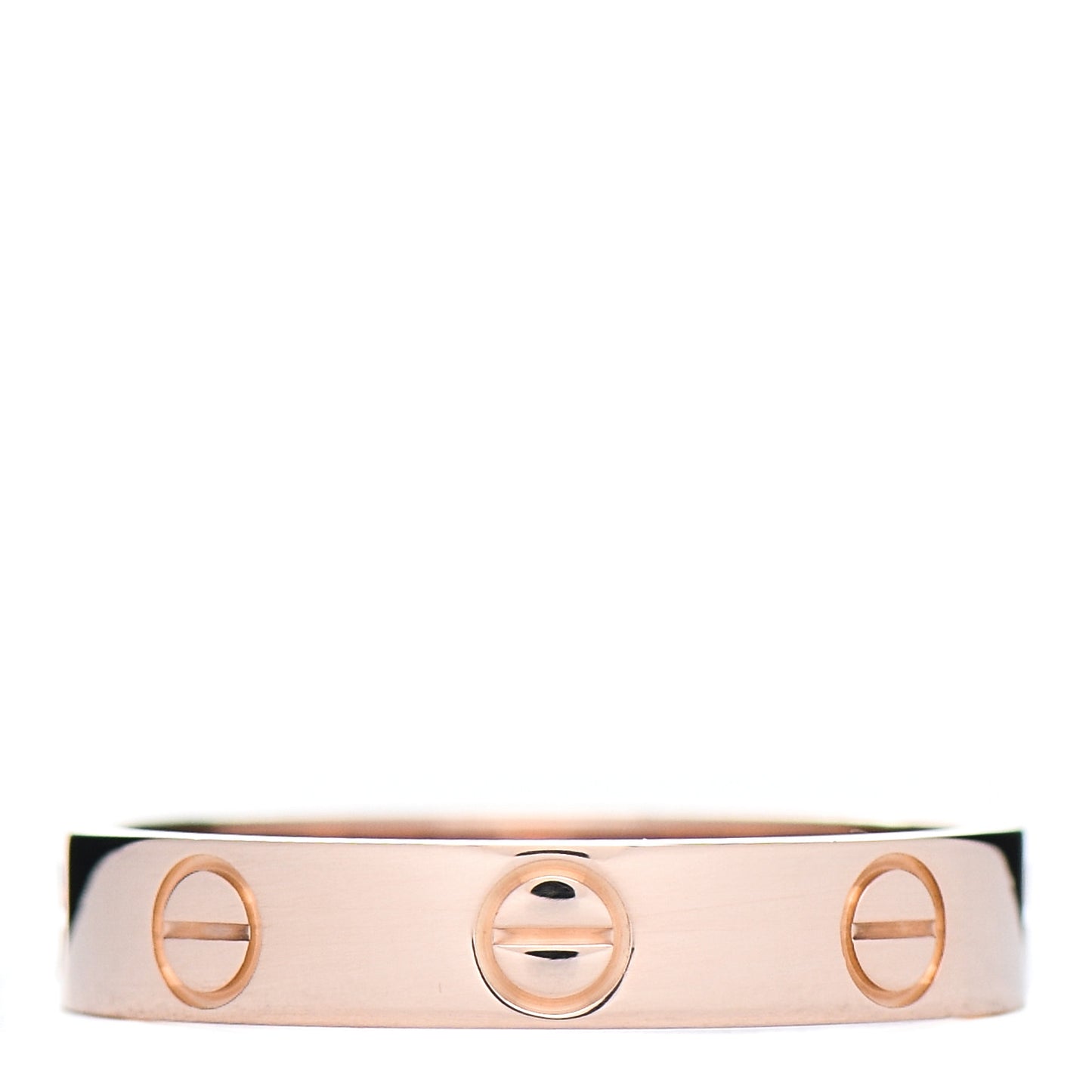 18K Pink Gold 3.5mm LOVE Wedding Band Ring 51 5.75