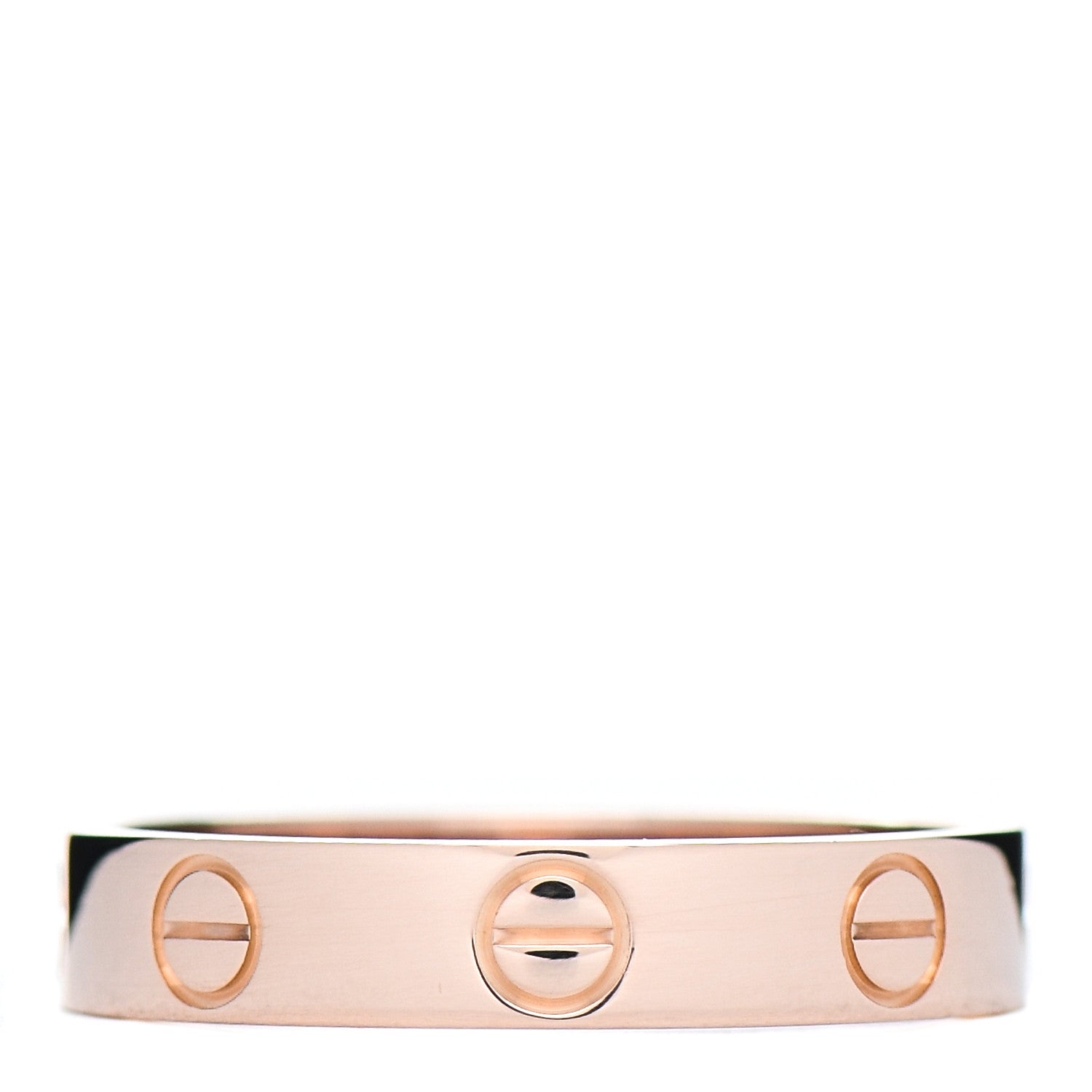 Cartier 18K Pink Gold 3.5mm LOVE Wedding Band Ring 51 5.75 3 of 5