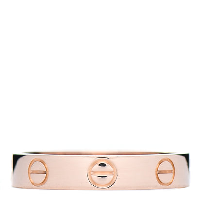 Cartier 18K Pink Gold 3.5mm LOVE Wedding Band Ring 51 5.75 3 of 5