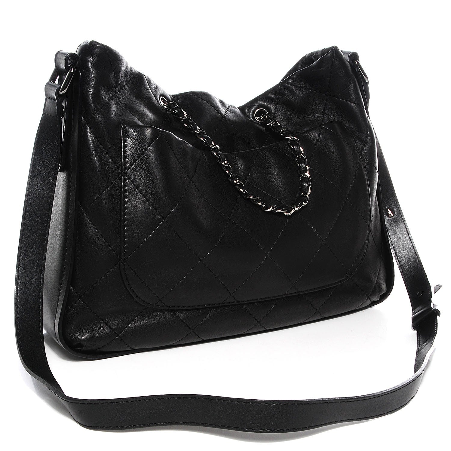 Chanel Lambskin Ultimate Soft Hobo Black 3 of 7