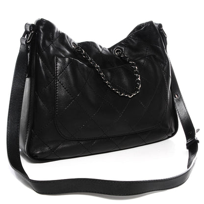 Chanel Lambskin Ultimate Soft Hobo Black 3 of 7