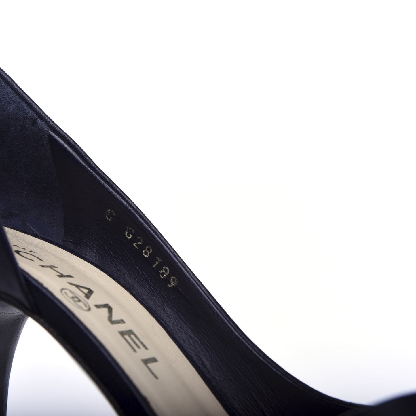 Lambskin Camellia Pumps 39 Navy