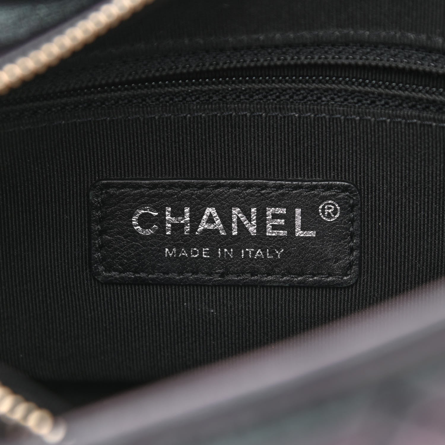 Chanel Iridescent Aged Calfskin Quilted Small Gabrielle Hobo Black 6 of 12