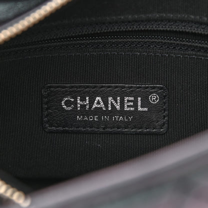 Chanel Iridescent Aged Calfskin Quilted Small Gabrielle Hobo Black 6 of 12