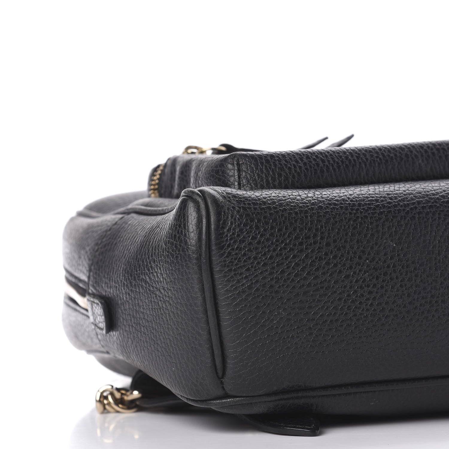 Gucci Pebbled Calfskin Soho Chain Backpack Black 7 of 9