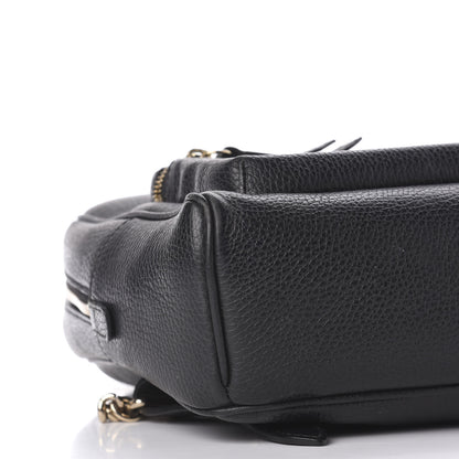 Gucci Pebbled Calfskin Soho Chain Backpack Black 7 of 9