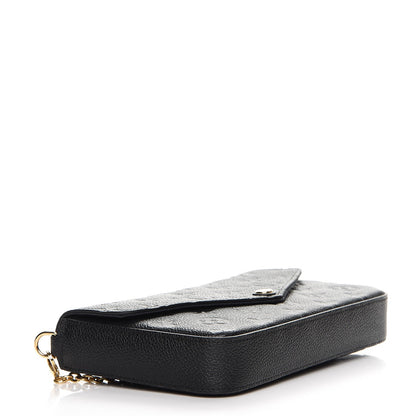 Louis Vuitton Empreinte Pochette Felicie Chain Wallet Black 4 of 11
