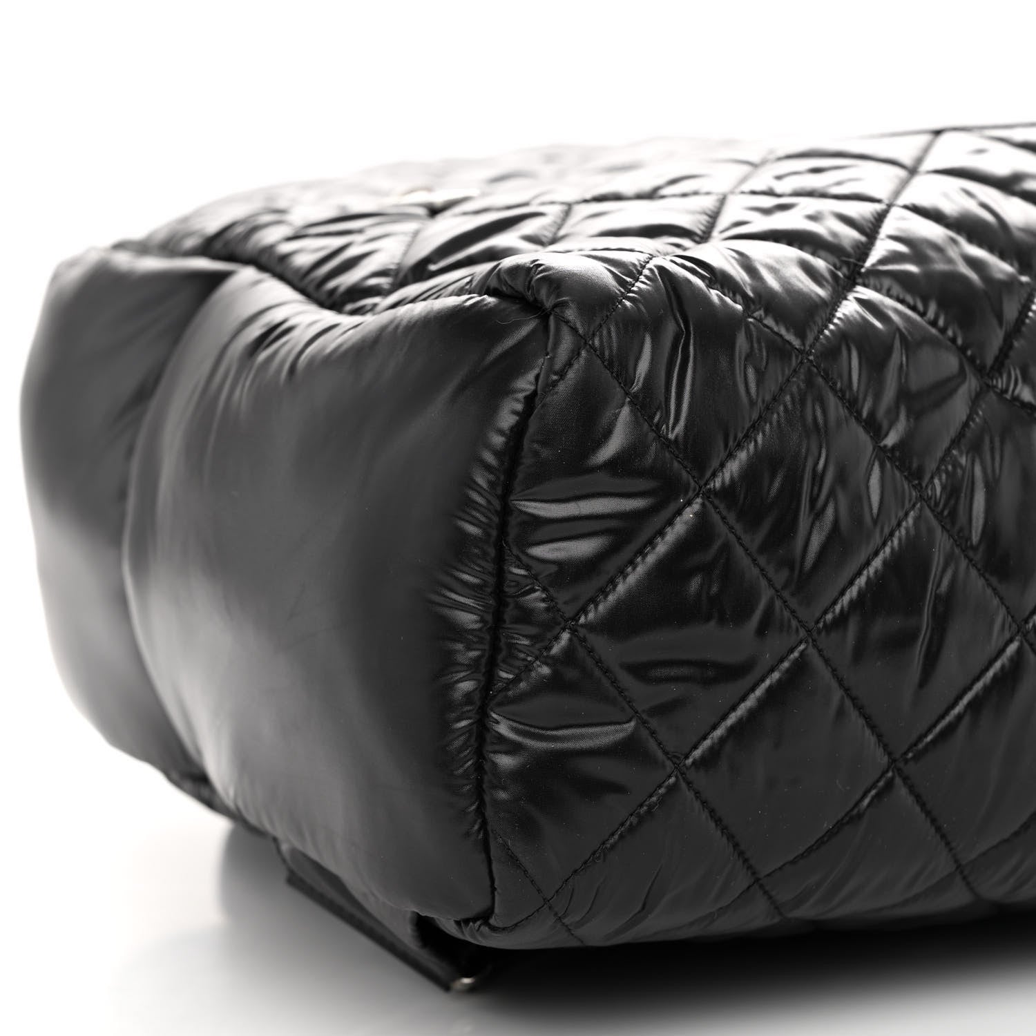 Chanel Nylon Quilted Coco Cocoon Backpack Black 8 of 9