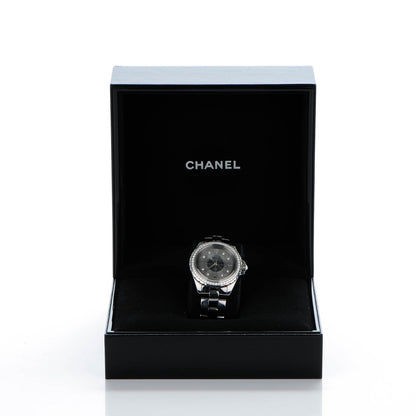 Chanel Titanium Ceramic Diamond Bezel 33mm J12 Quartz Watch 8 of 8