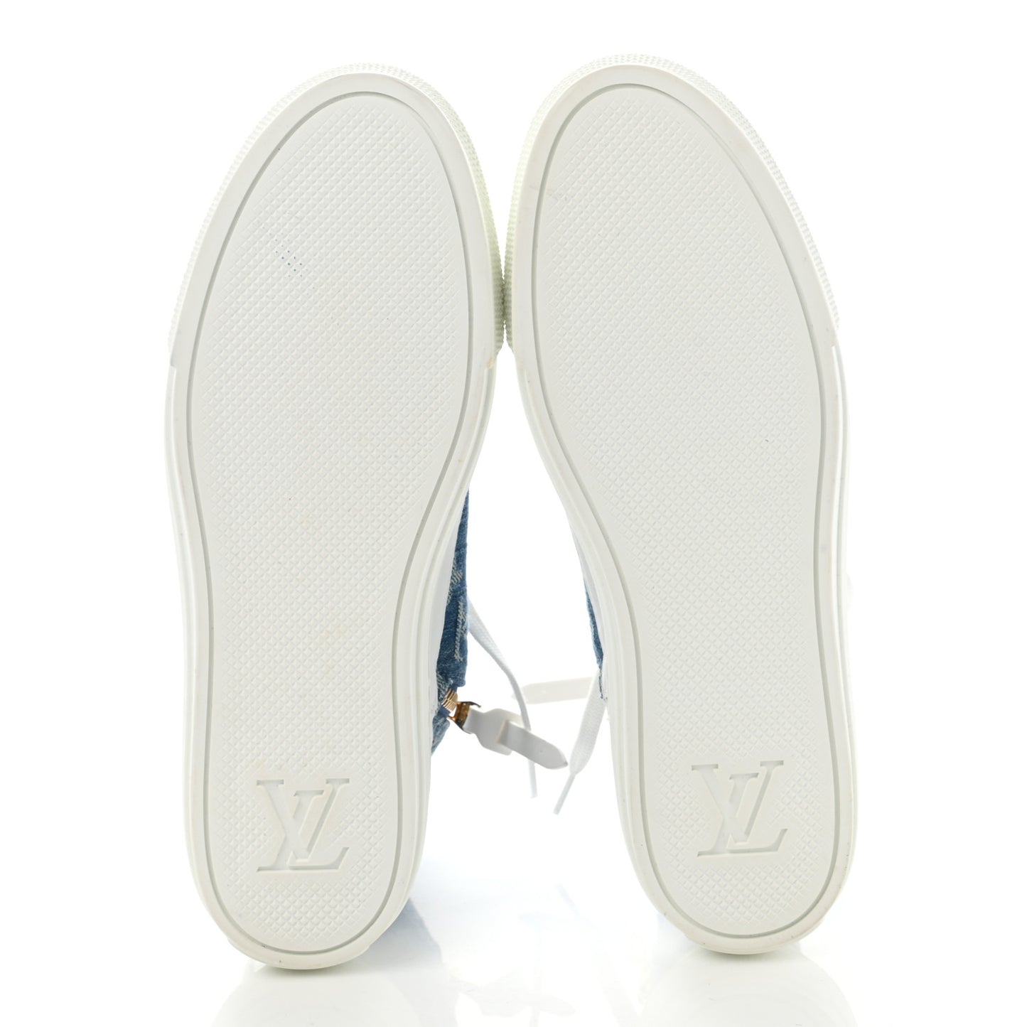 Denim Monogram Stellar Sneaker Boots 38.5 Bleu Jeans Blue