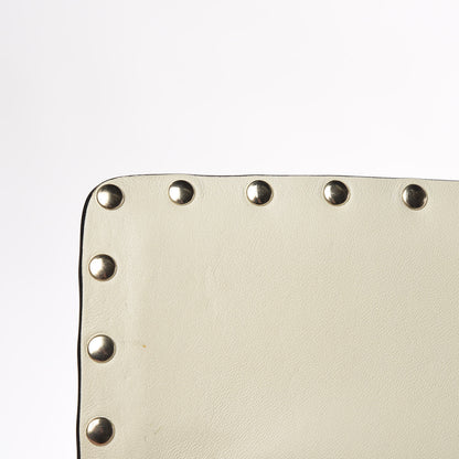 Valentino Garavani Nappa Maxi Rockstud Spike Shoulder Bag Light Ivory 10 of 11