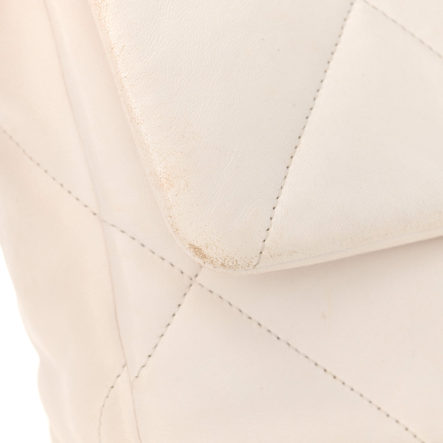 Chanel Lambskin Quilted Medium Chanel 19 Flap White 11 of 12