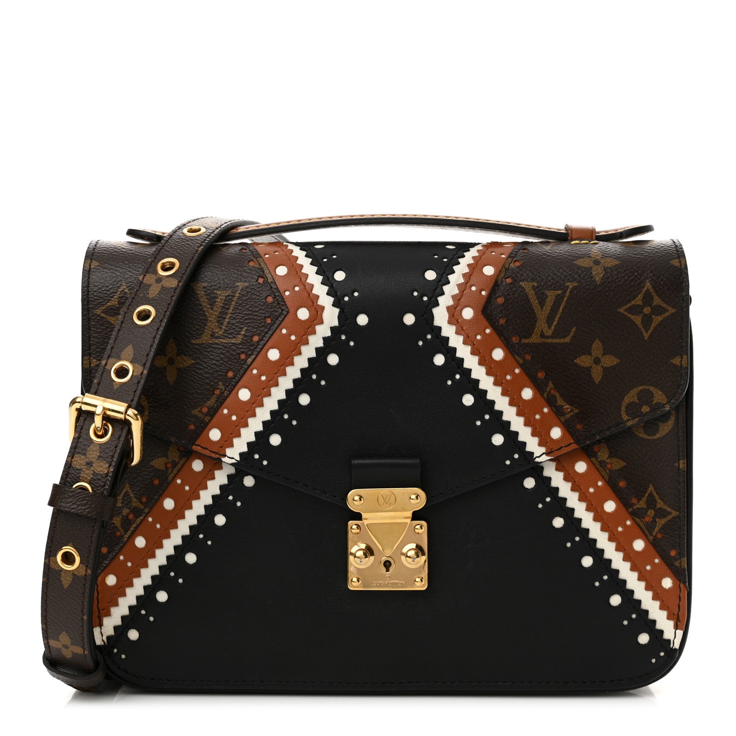 Louis Vuitton Monogram Brogue Pochette Metis 1 of 14