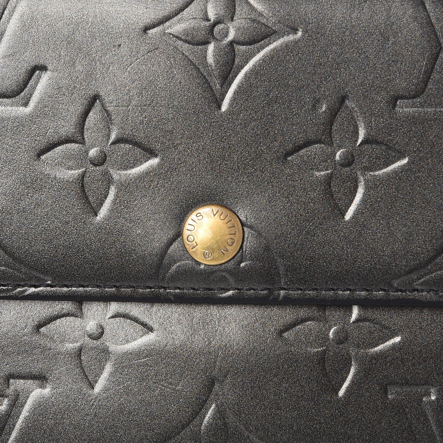 Louis Vuitton Mat Monogram Sarah Wallet Gris 7 of 14