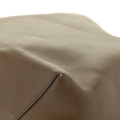 Celine Shiny Smooth Calfskin Twisted Cabas Yellow Khaki 8 of 19