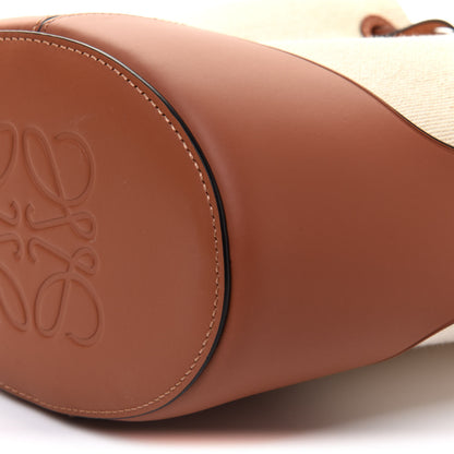 Loewe Canvas Calfskin Balloon Bucket Bag Ecru Tan 10 of 11